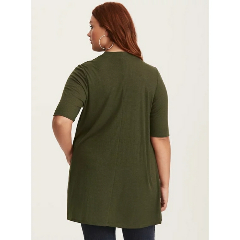 Torrid Keyhole Neck Ribbed Knit Tunic Top PLUS 3X - Picture 4 of 14